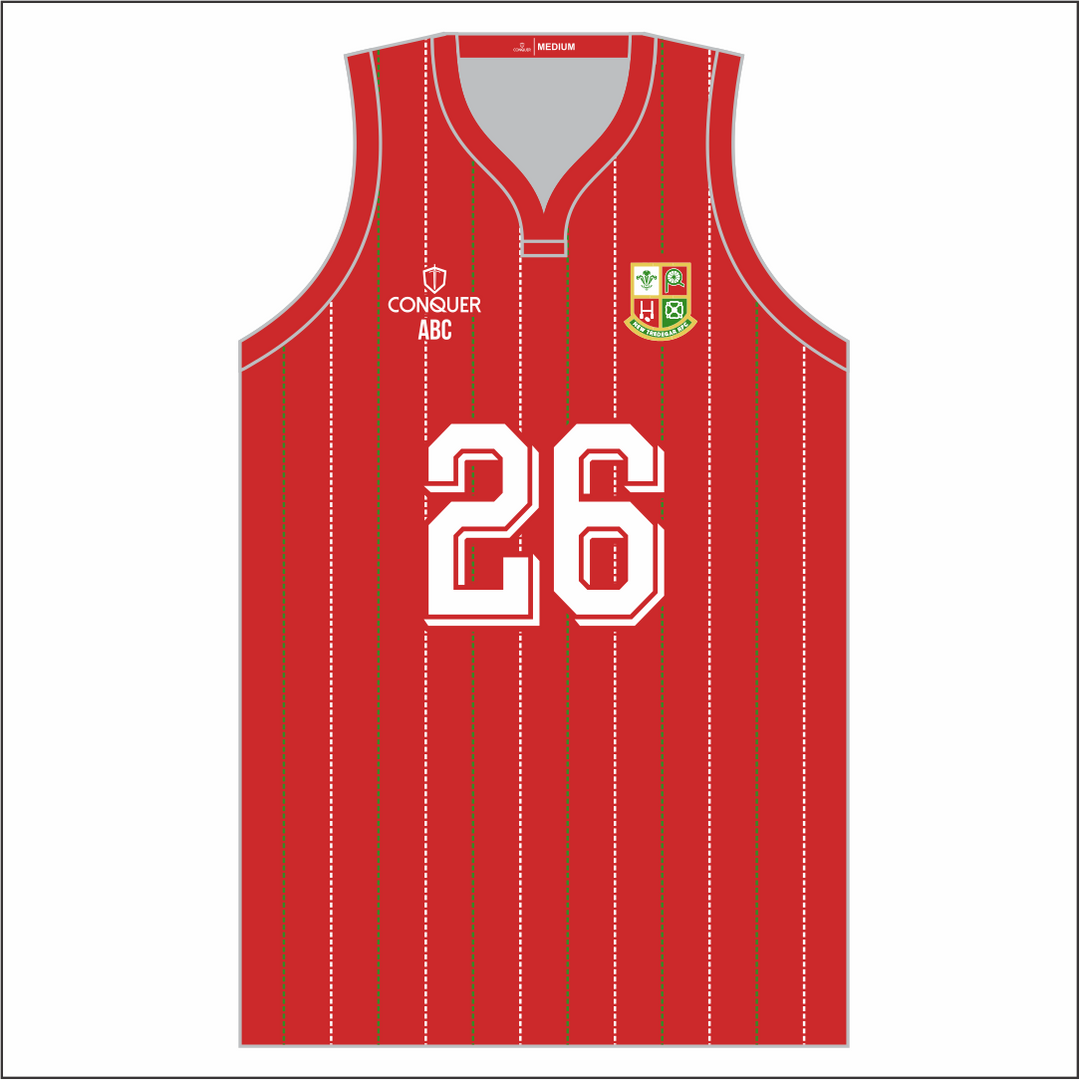 New Tredegar RFC Sublimated Basketball Vest KIDS