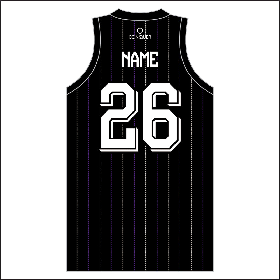 Carmarthen Ravens BHC Sublimated Basketball Vest KIDS - Striped