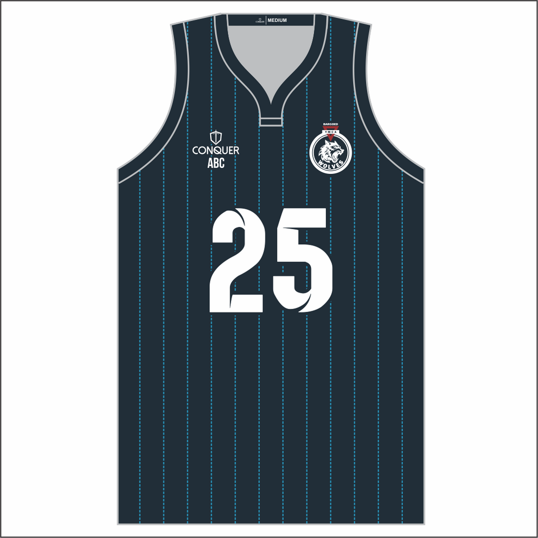 Bargoed YMCA Basketball Vest Kids