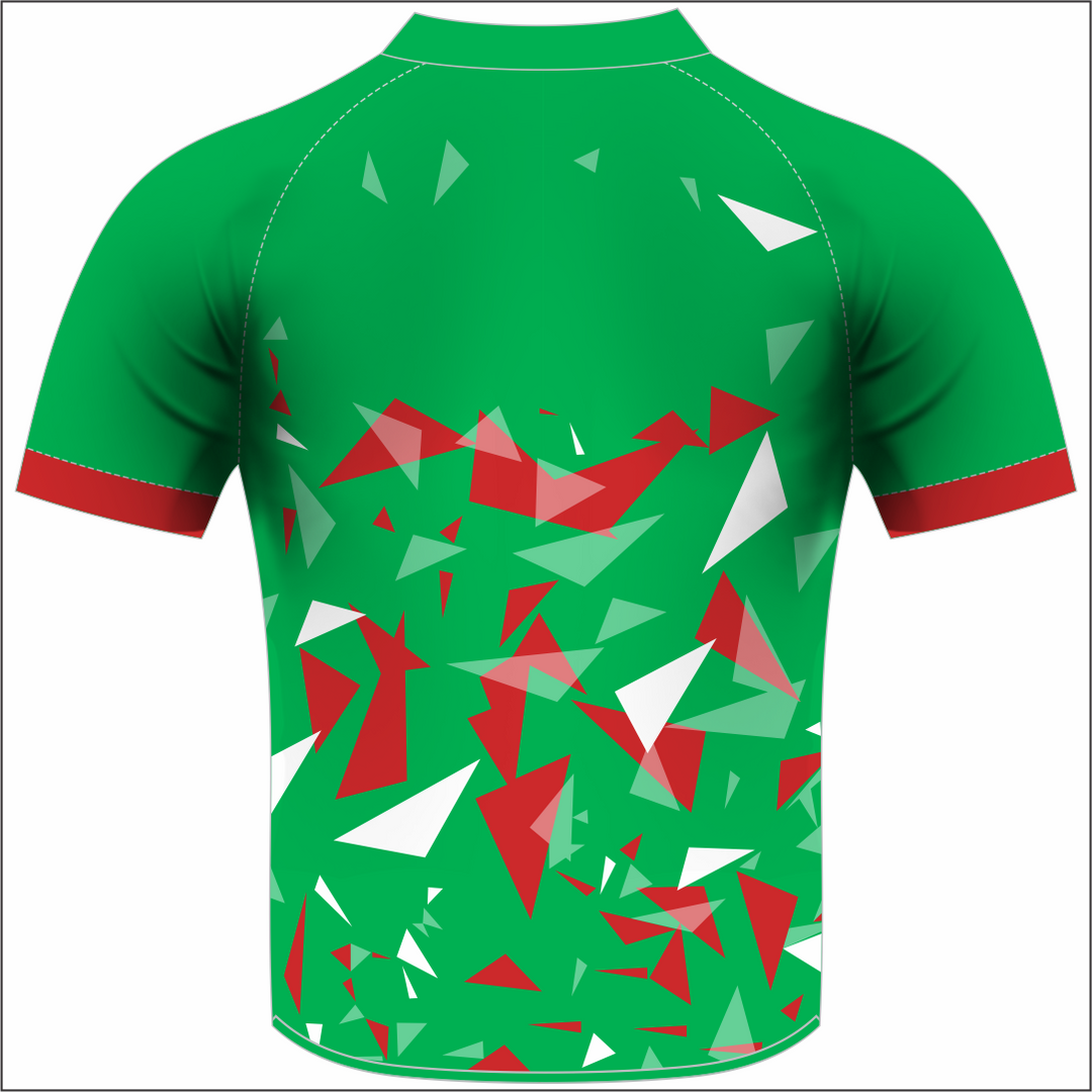 Welsh Fire Service Rugby Green Sublimated T-Shirt Kids
