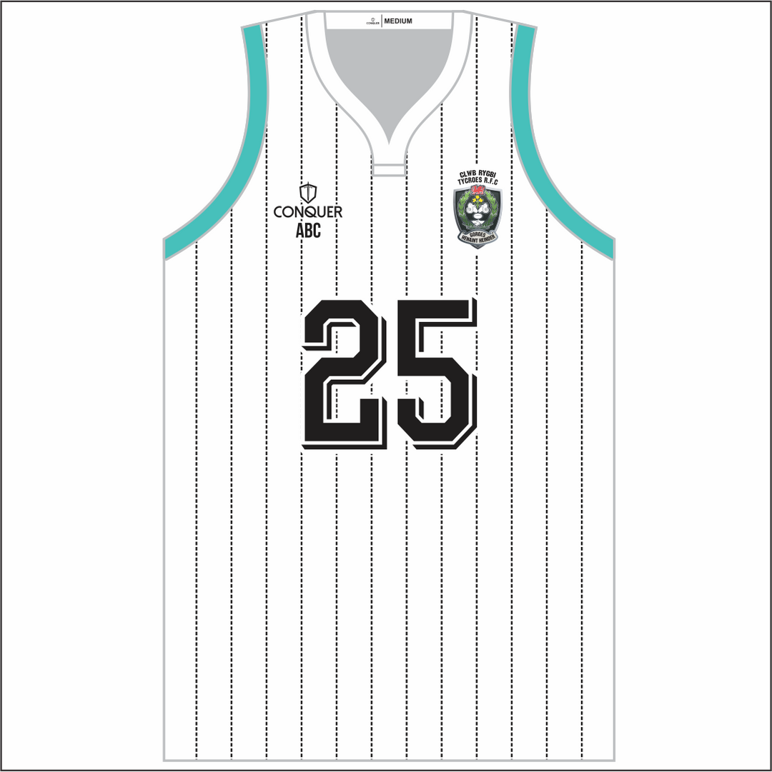 Tycroes LADIES RFC Sublimated Basketball Vest - Patterned