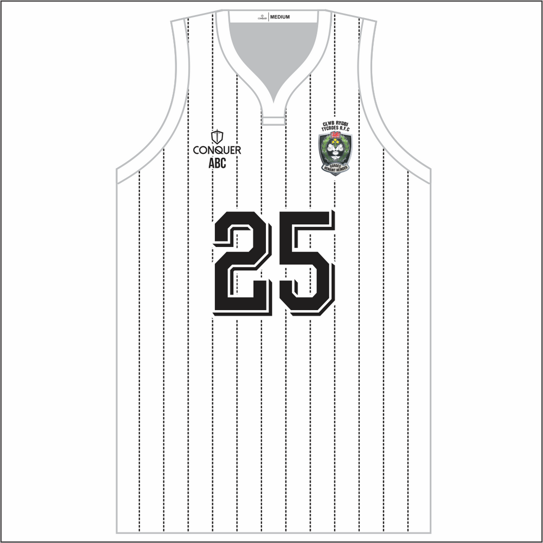 Tycroes RFC Sublimated Basketball Vest