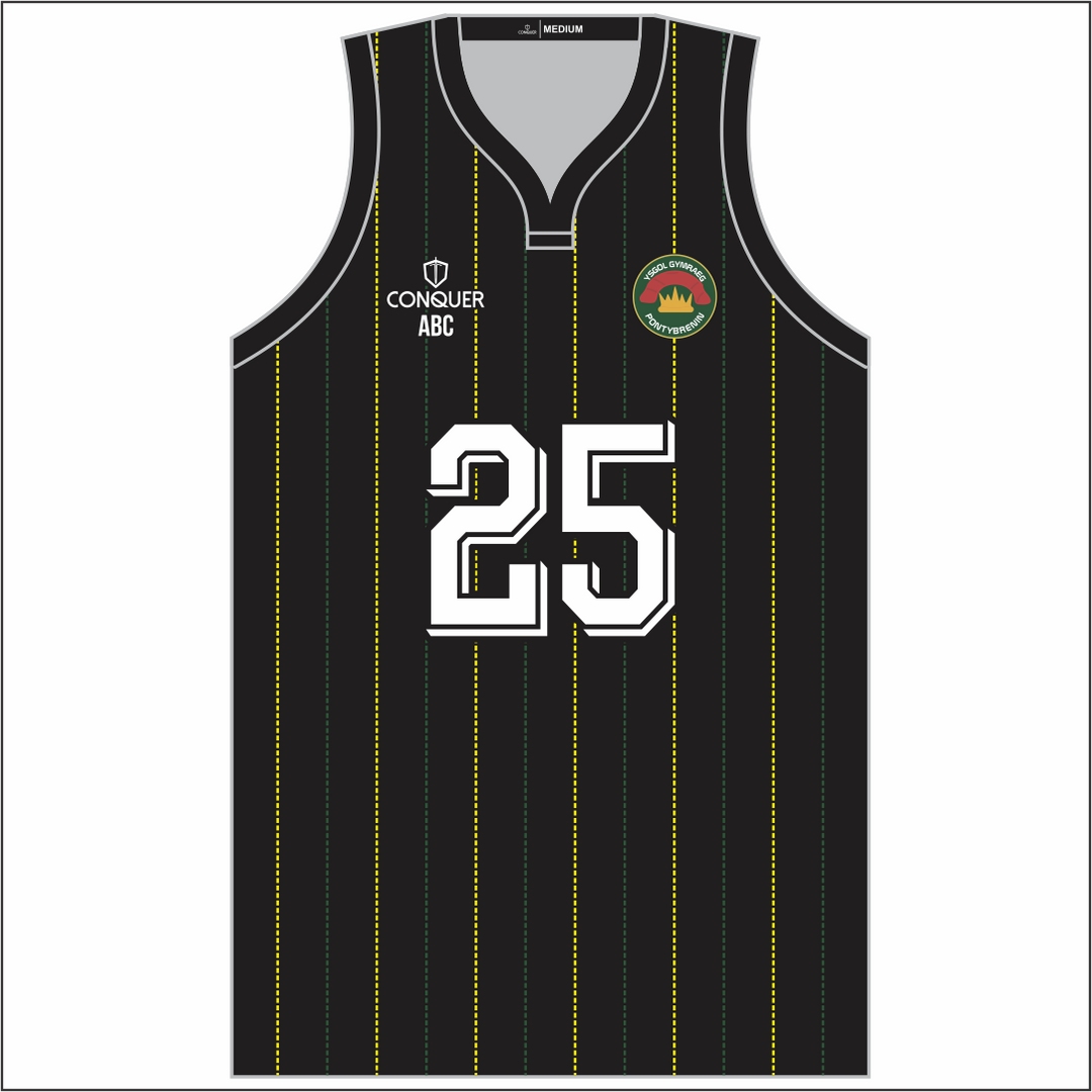 Ysgol Pontybrenin Sublimated Basketball Vest