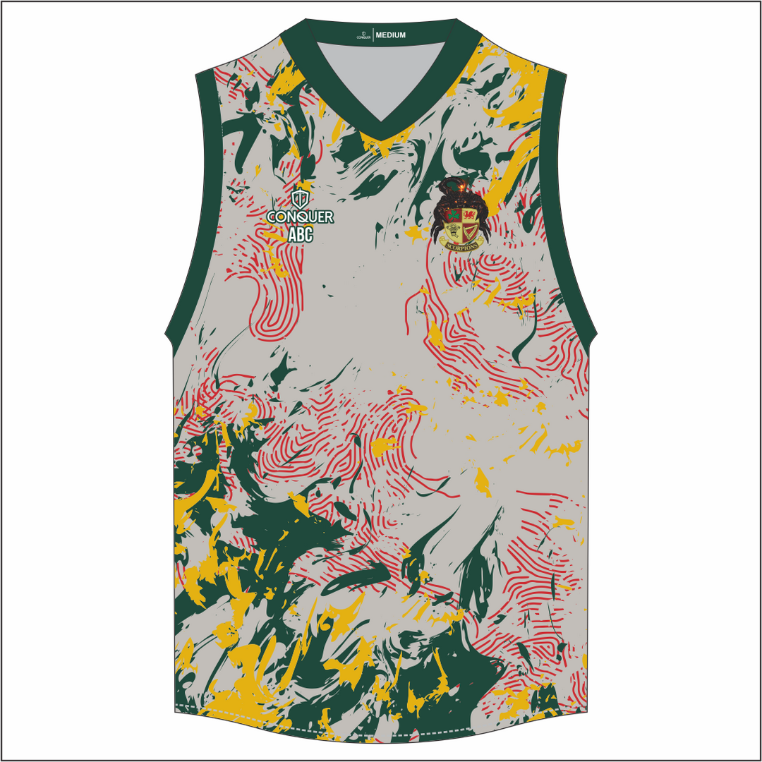 Aberavon Scorpions Sublimated Aussie Vest