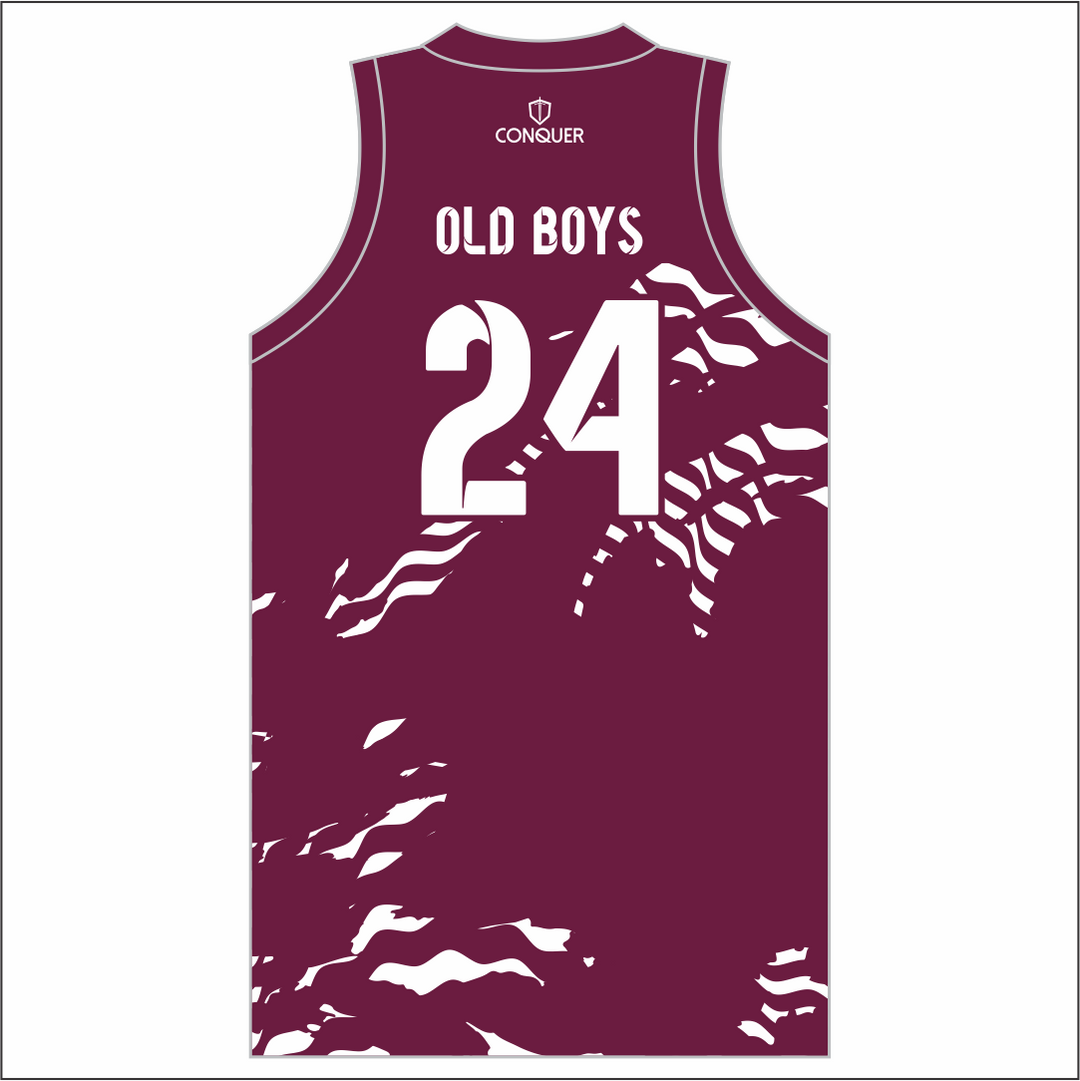 Pontardawe OLD BOYS Sublimated Basketball Vest - Patterned