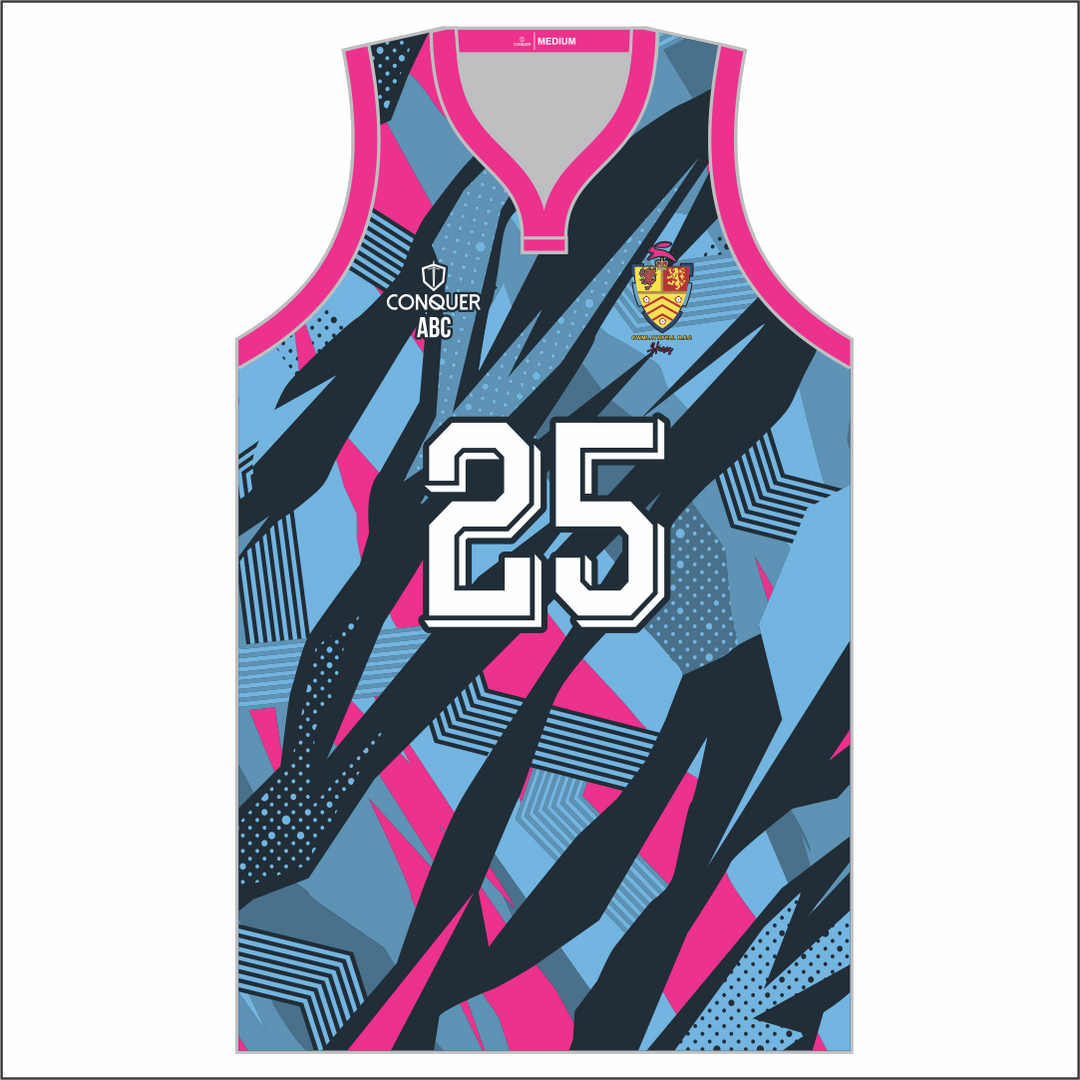 Cwmllynfell RFC Touch LADIES Sublimated Basketball Vest KIDS