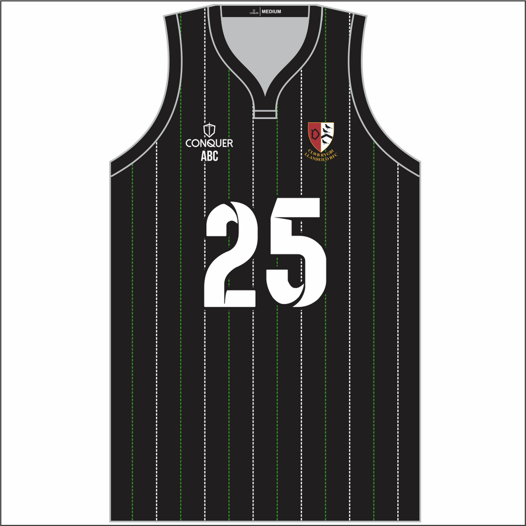 Llandeilo RFC Sublimated Basketball Vest KIDS - Striped