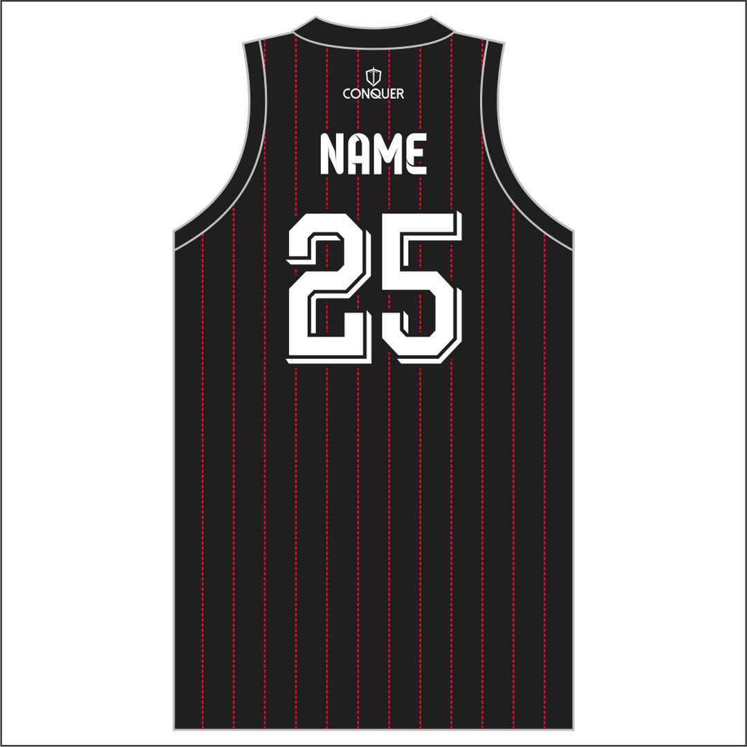 Penybanc RFC Sublimated Basketball Vest - Striped