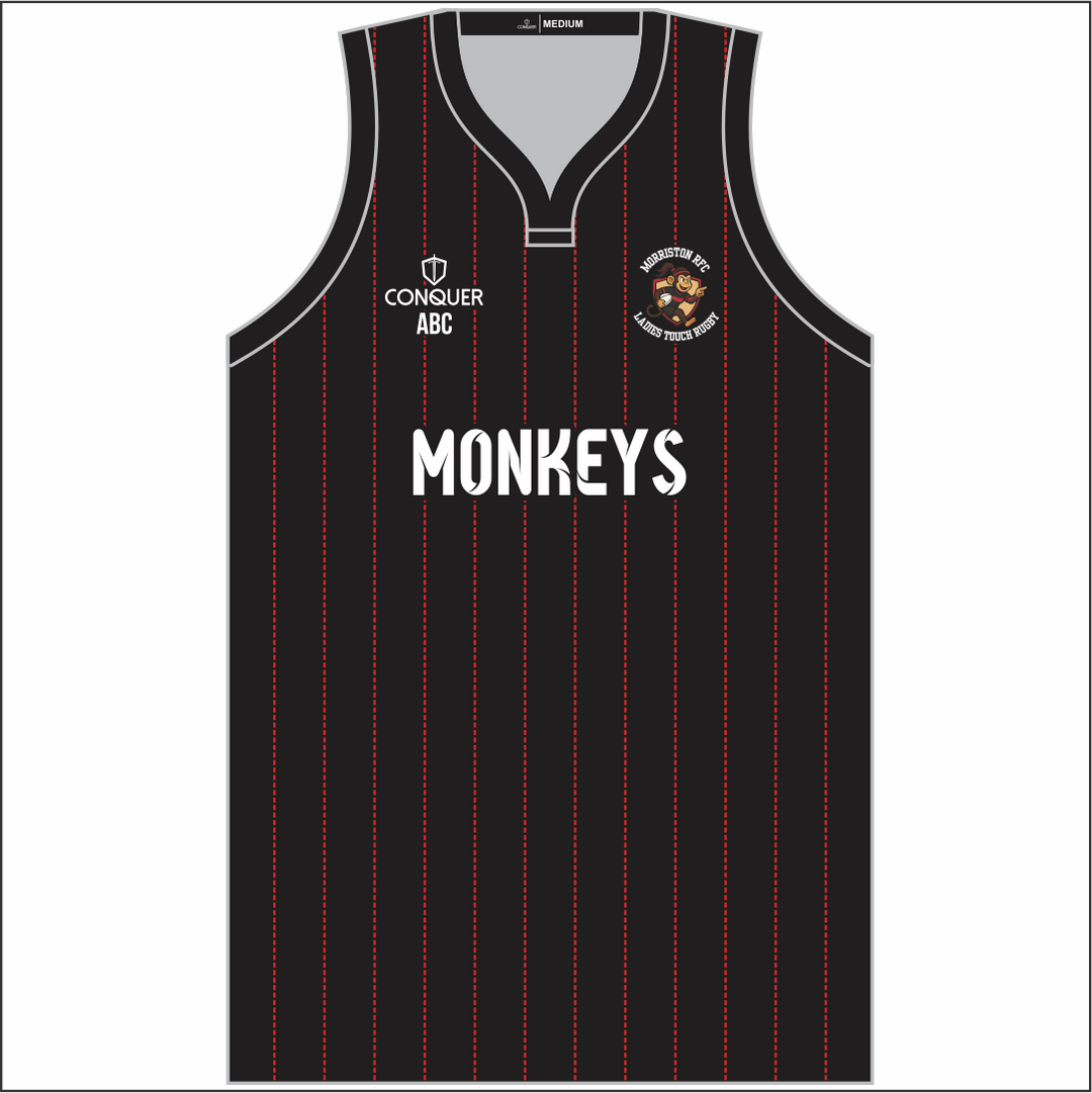 Morriston Ladies Touch Basketball Vest - Striped