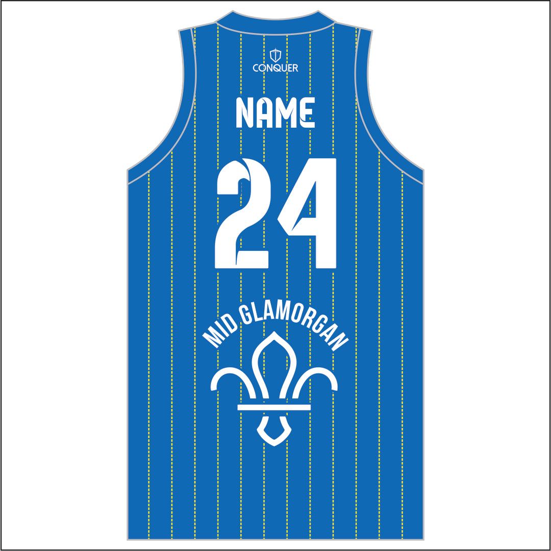 Mid Glam MGA Sublimated Basketball Vest KIDS - Striped