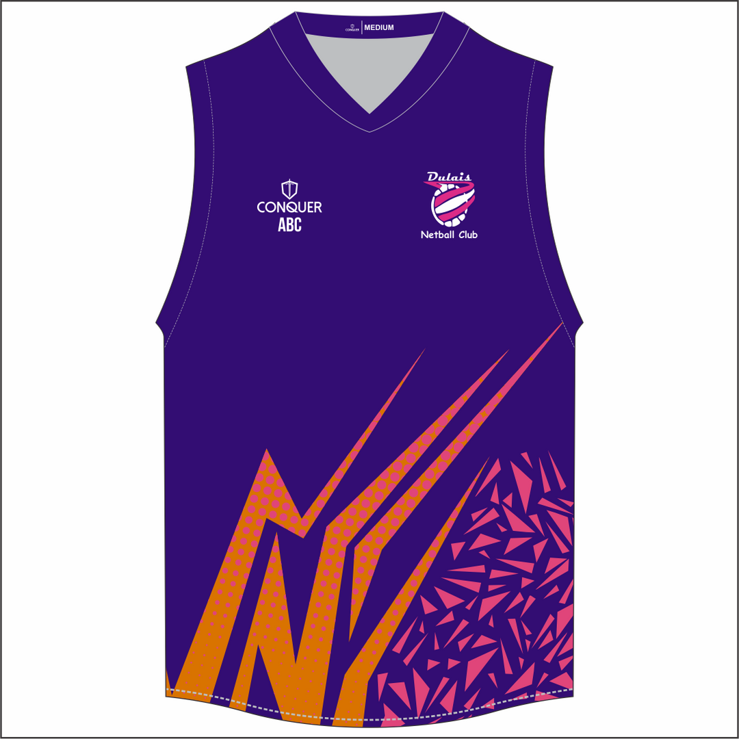 Dulais Netball Sublimated Aussie Vest