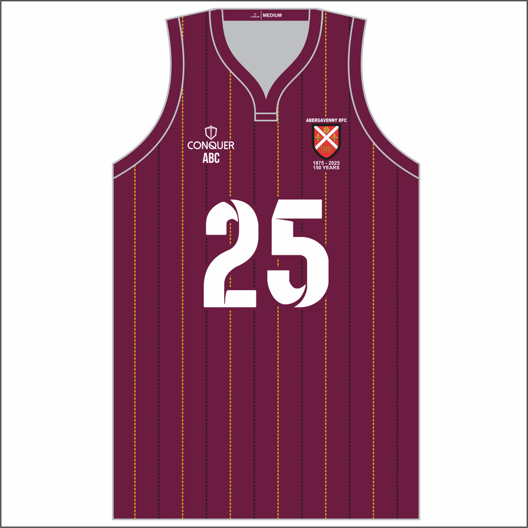 Abergavenny RFC Sublimated Basketball Vest (Kids)