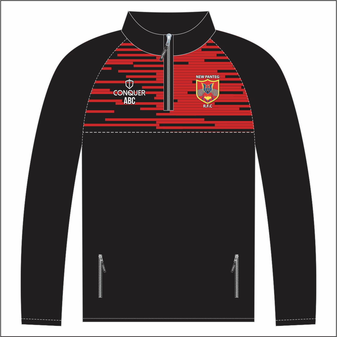 New Panteg Seniors RFC 1/4 Zip Midlayer Kids
