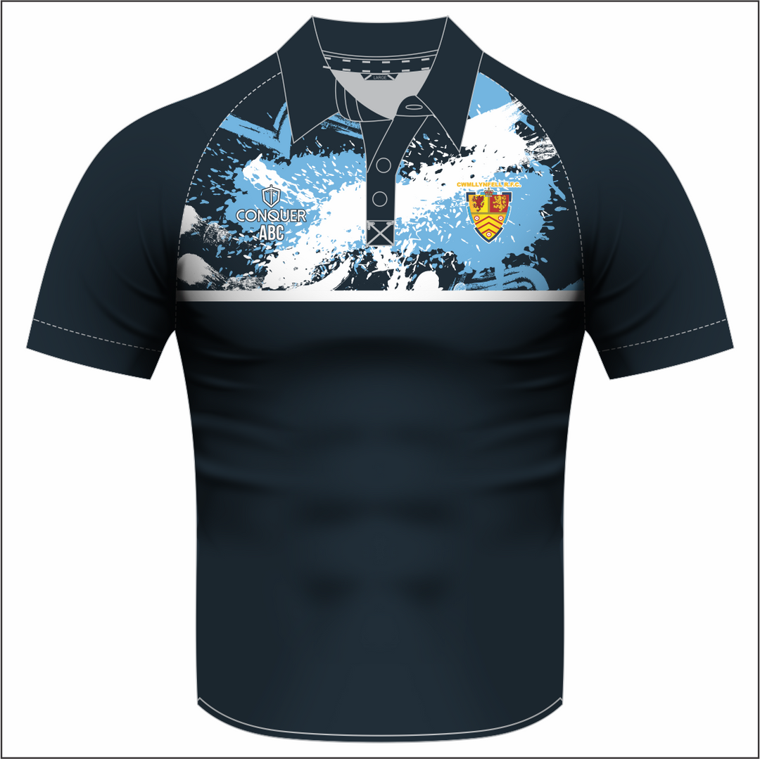 Cwmllynfell RFC Sublimated Polo Shirt Kids