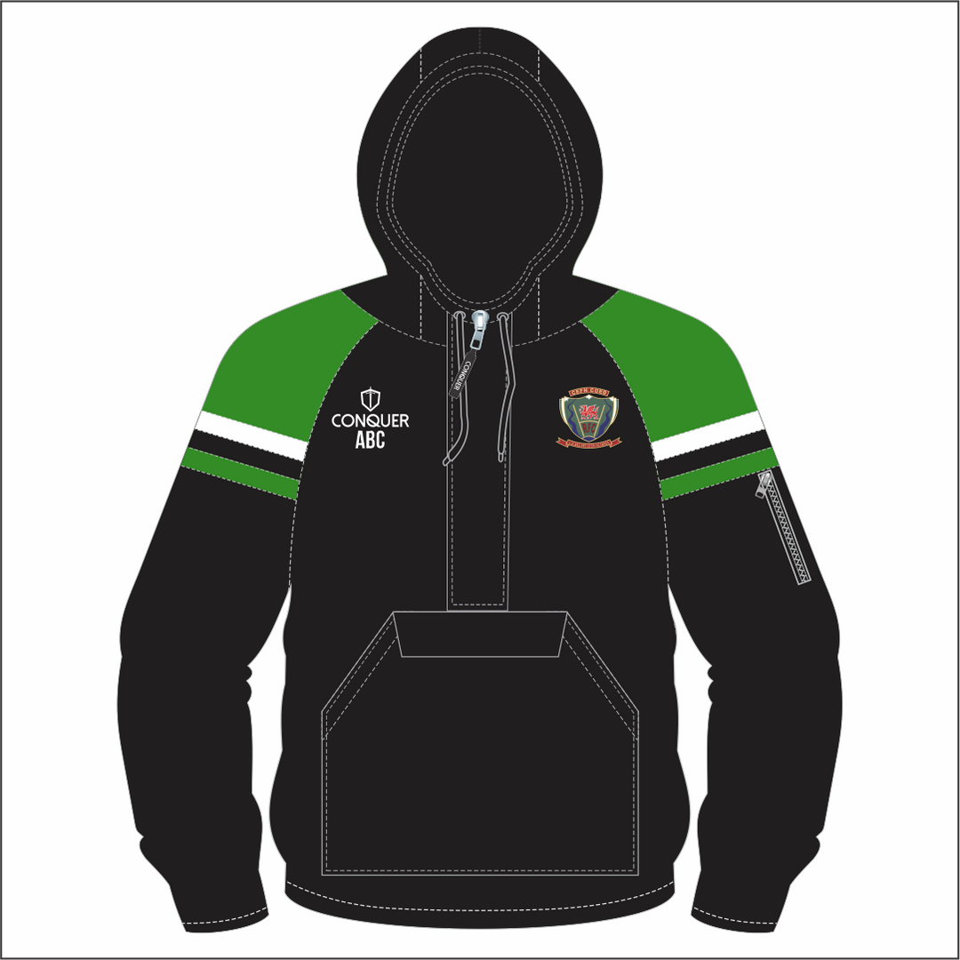 Cefn Coed RFC SENIOR 1/4 Zip Hooded Windbreaker