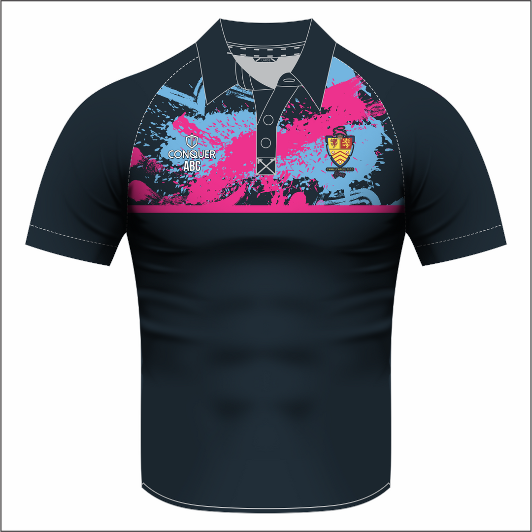Cwmllynfell RFC Touch Ladies Sublimated Polo Shirt