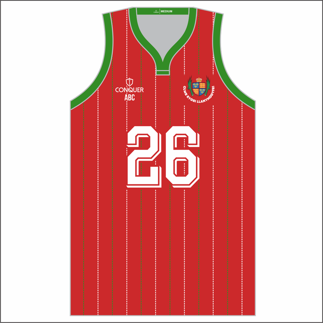 Llandovery RFC Sublimated Basketball Vest KIDS - 26/27