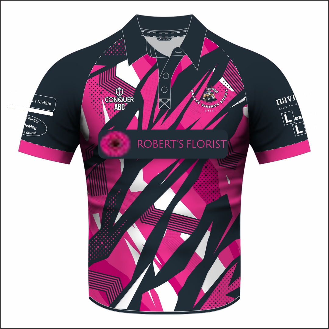 Valley Vikings Rugby Sublimated Polo Shirt