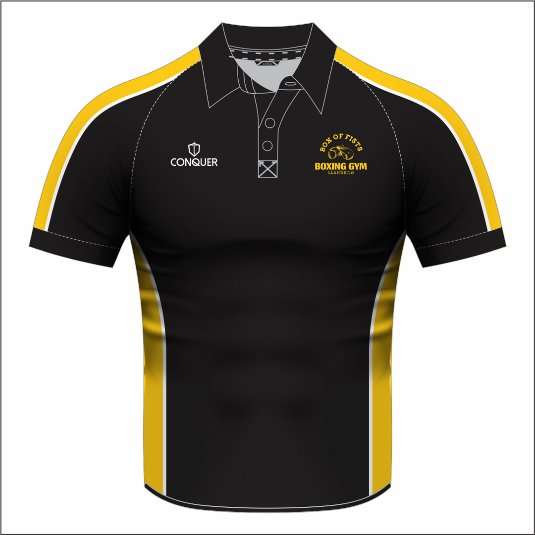 Box Of Fists Sublimated Polo Shirt