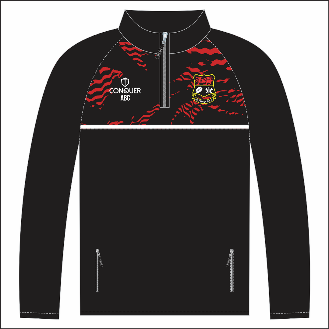 Rhymney RFC 1/4 Zip Midlayer (Kids)