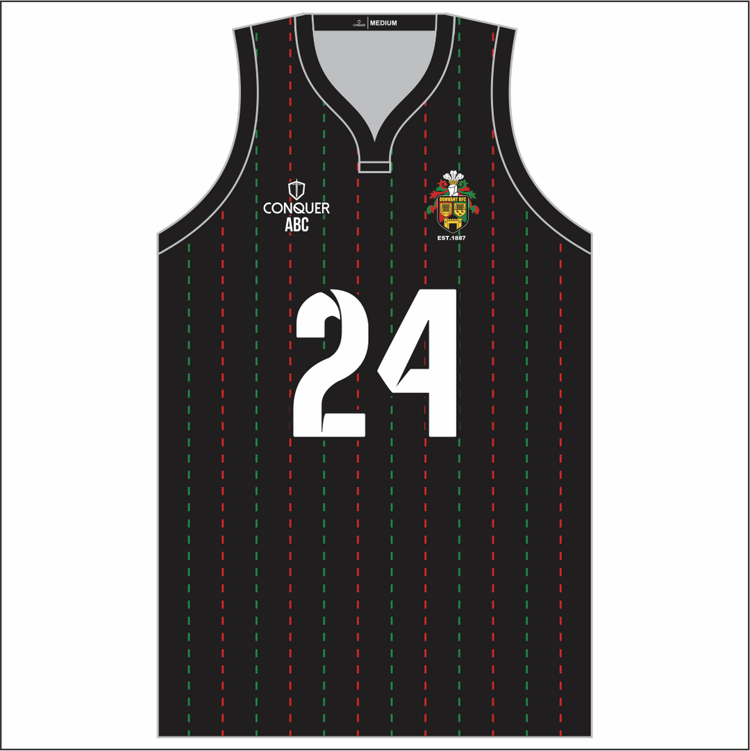 Dunvant RFC Striped Basketball Vest Kids