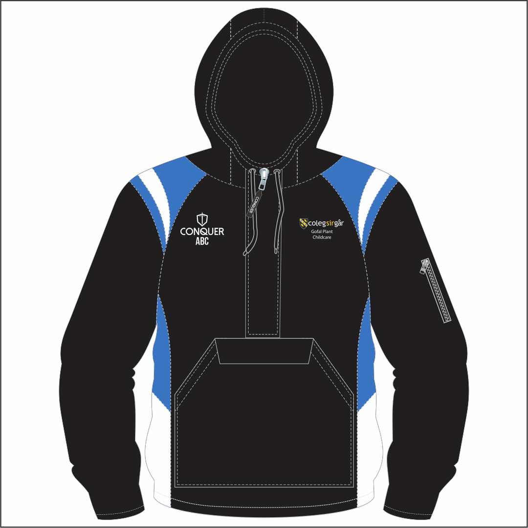 CSG Childcare 1/4 Zip Hooded Windbreaker