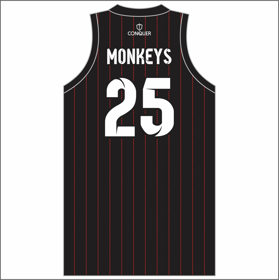 Morriston Ladies Touch Basketball Vest - Striped