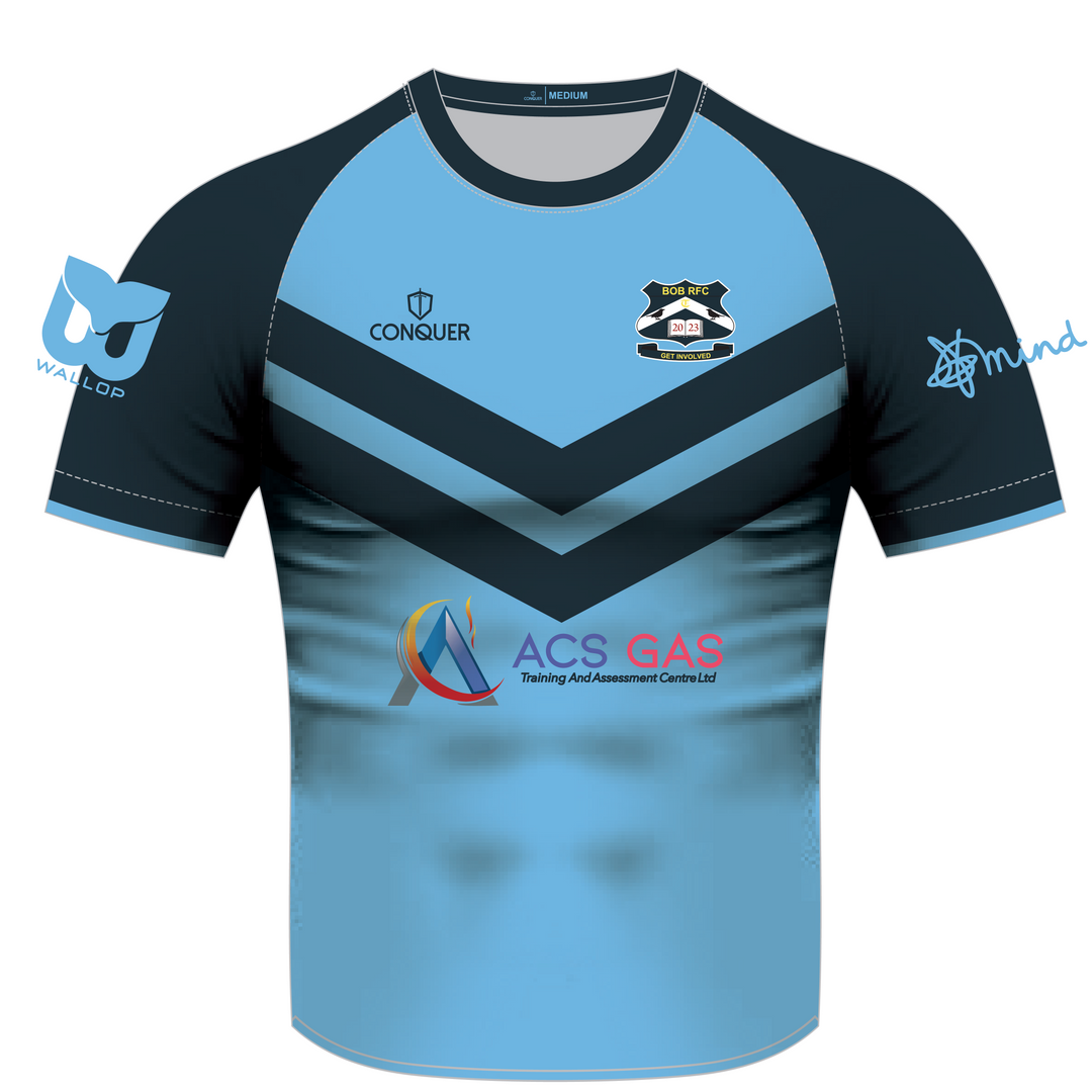 Trebanos BOB RFC PRO Fit Rugby Jersey Kids
