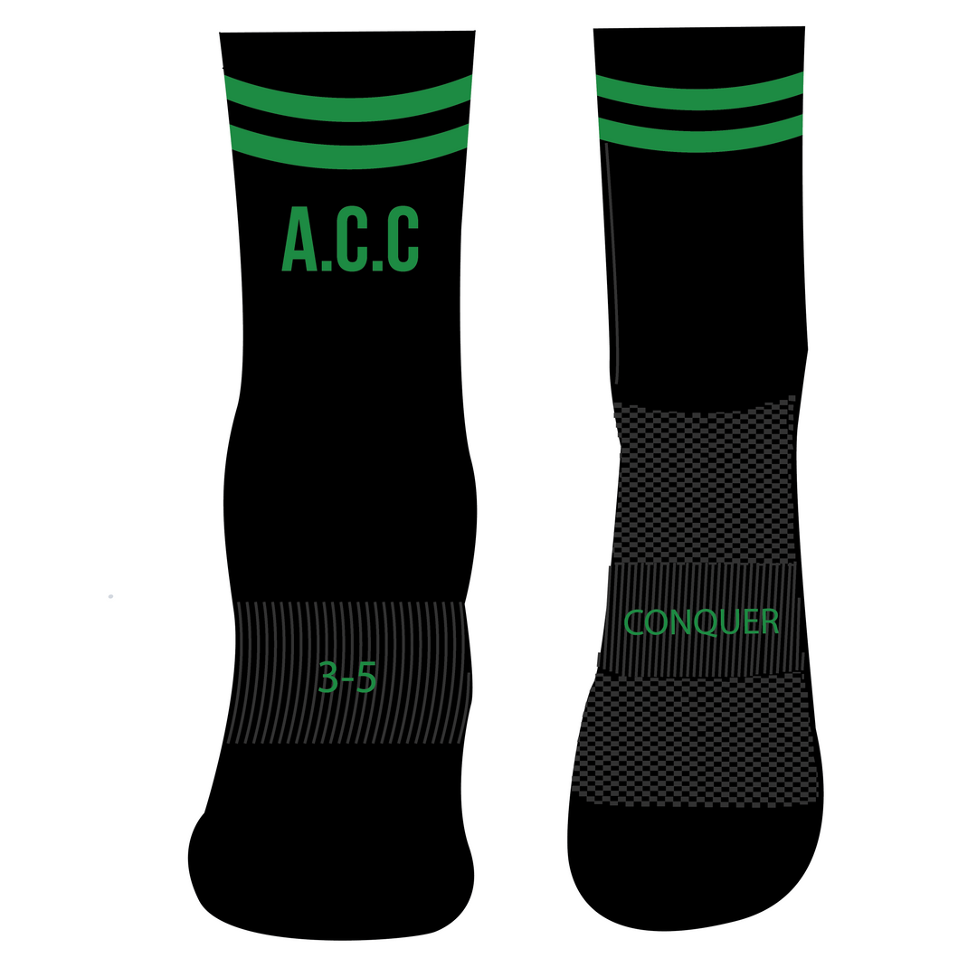 Ammanford Cricket Black Crew Socks