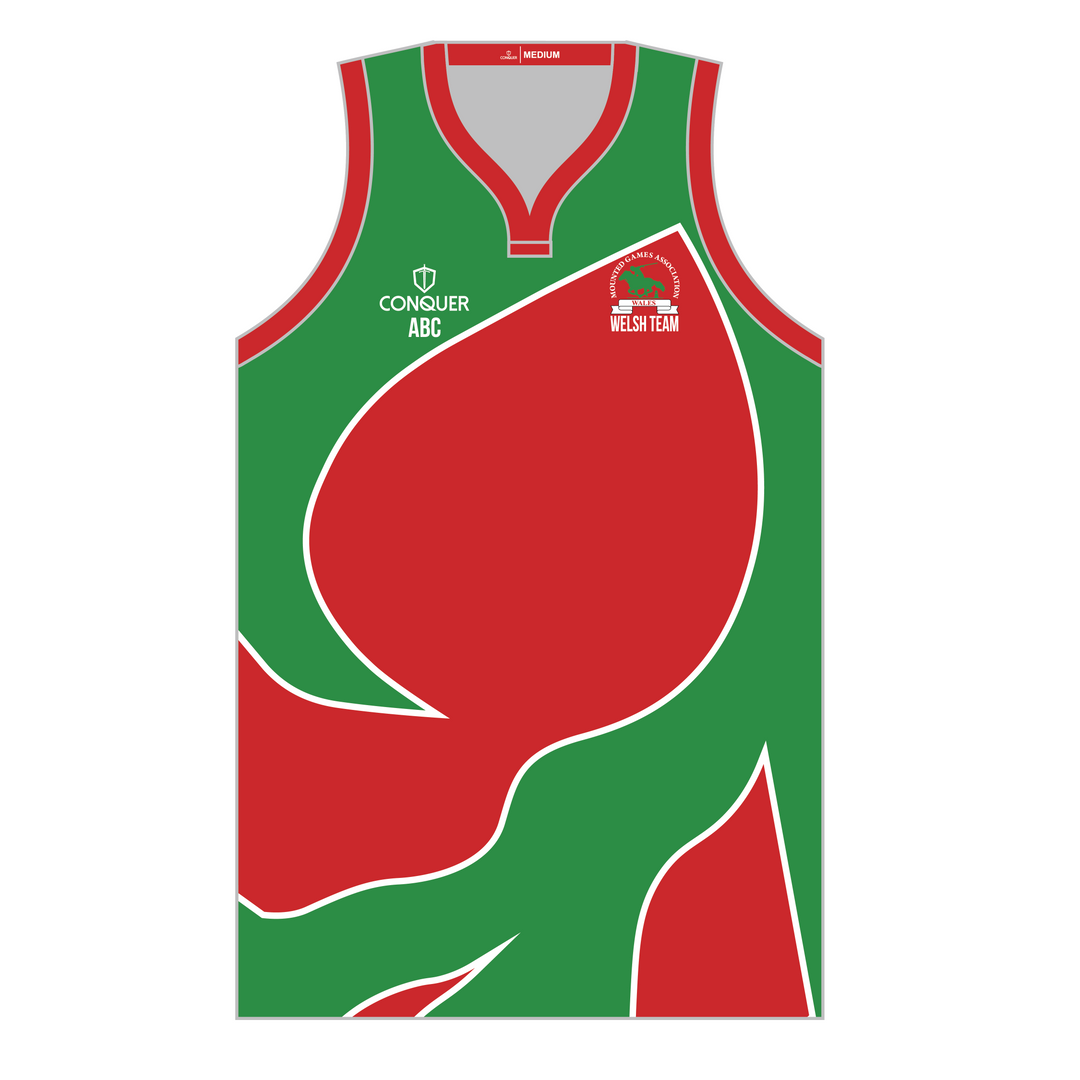 Mounted Games Wales Sublimated Basketball Vest