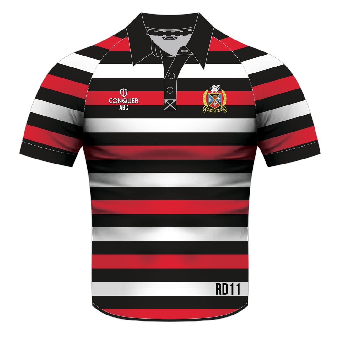 Nantyglo RFC Senior Retro Sublimated Striped Shirt