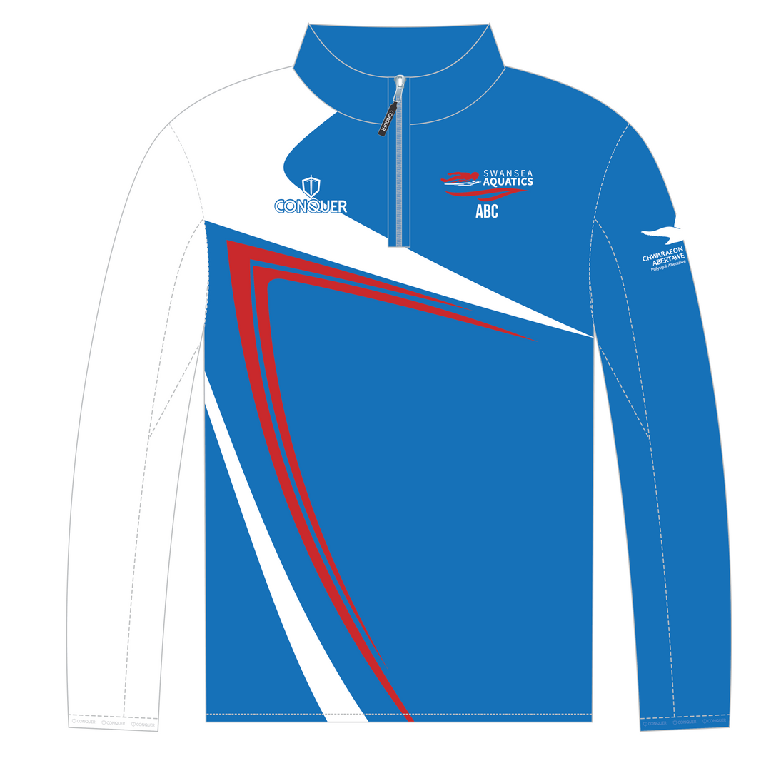 Swansea Aquatics PRO 1/4 Zip Midlayer