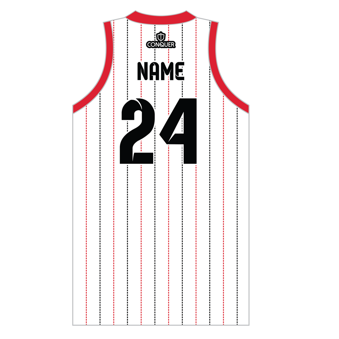 Prince Of Wales White Sublimated Basketball Vest Kids