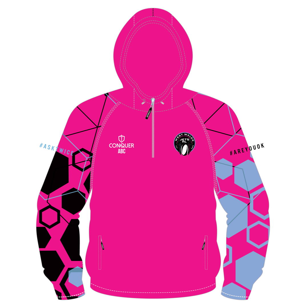 WWJ PRO Hooded Windbreaker - Pink