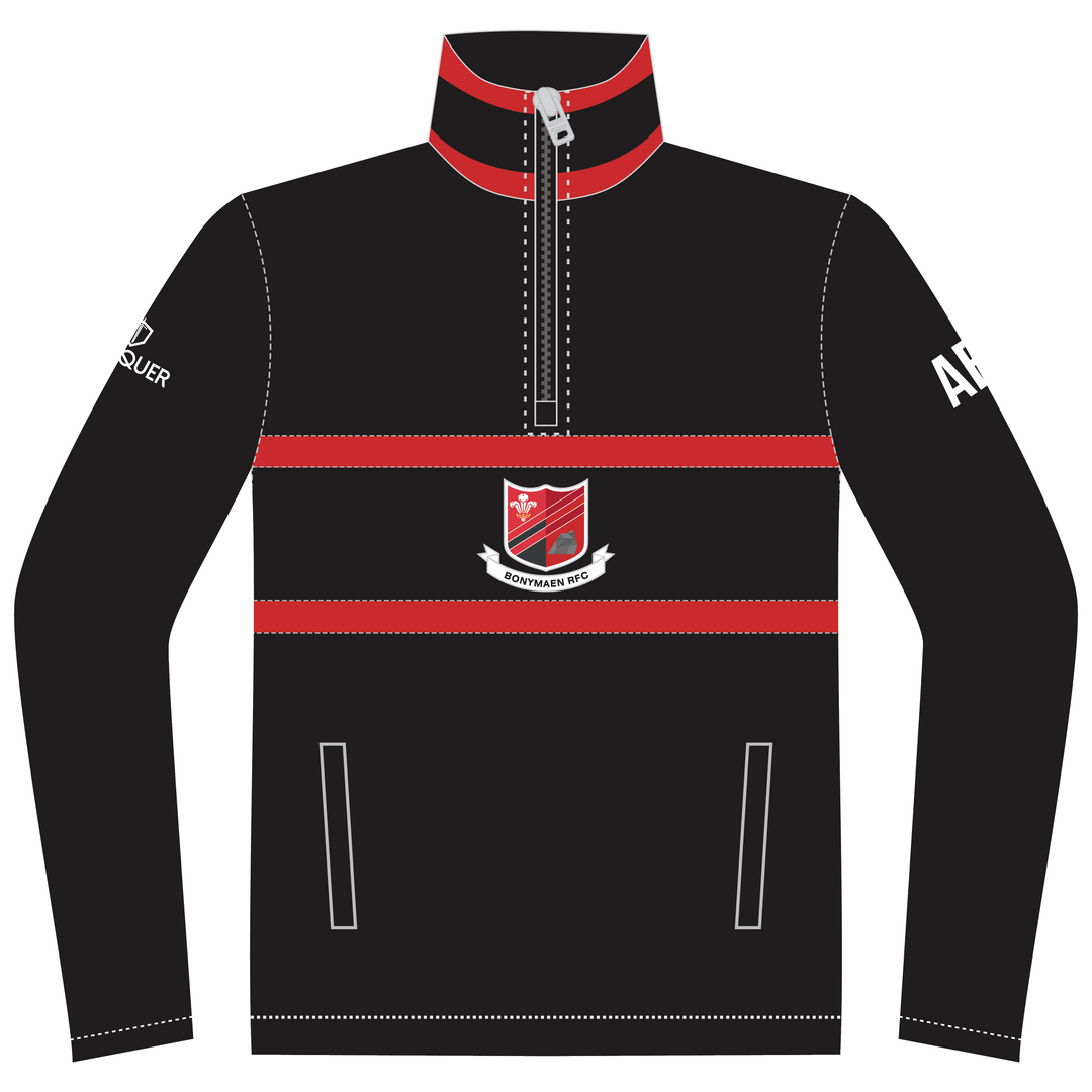 Bonymaen RFC 1/4 Zip Polar Fleece Midlayer