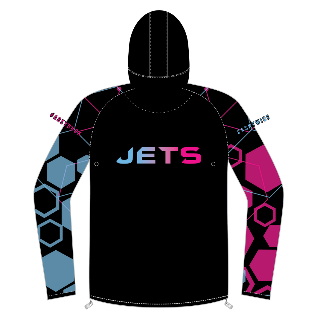 WWJ Full Zip Light Running Jacket KIDS - Black