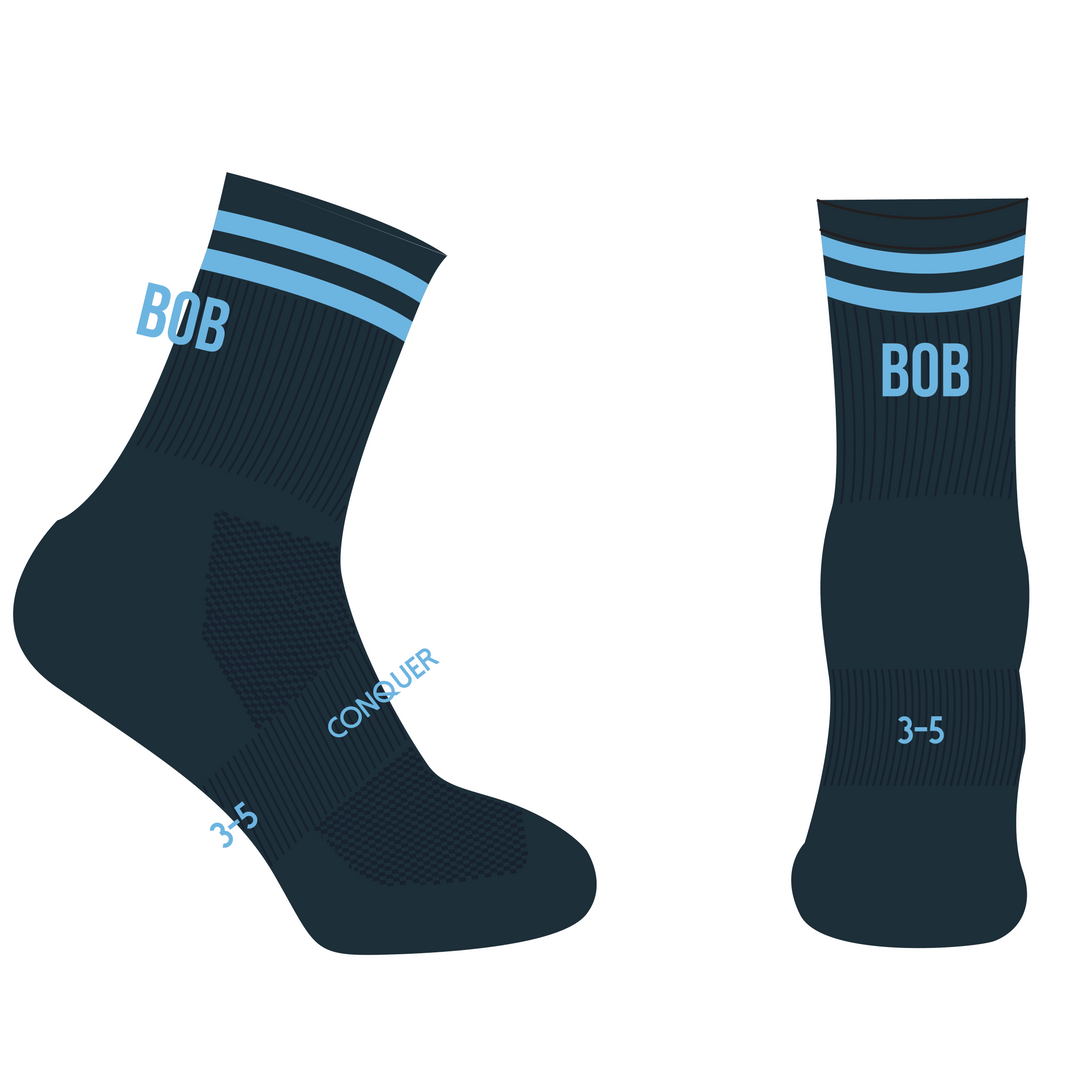 Trebanos BOB RFC Black Crew Socks Kids