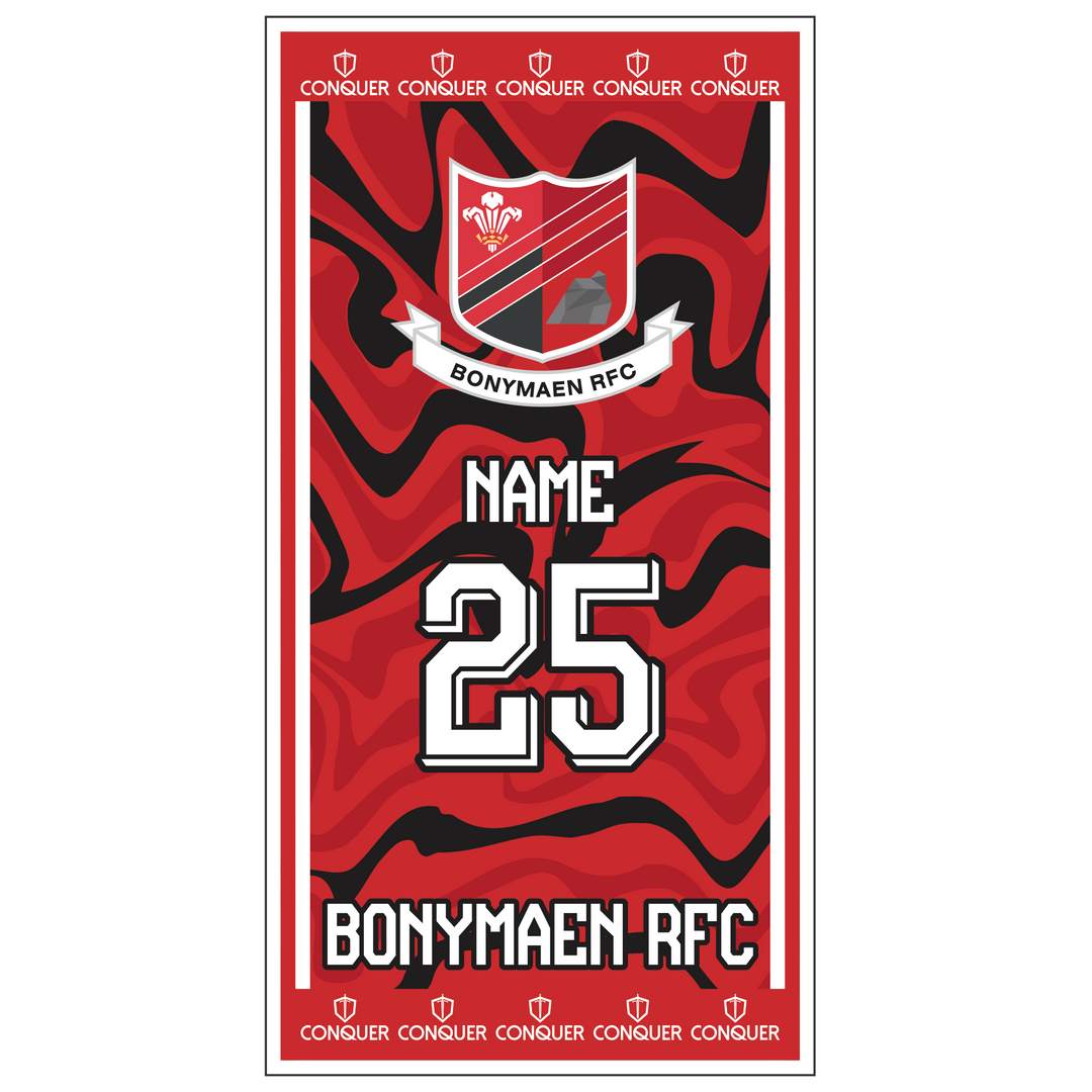 Bonymaen RFC Beach Towel