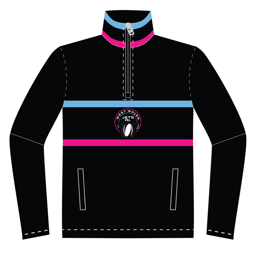 West Wales Jets 1/4 Zip Polar Fleece Midlayer KIDS