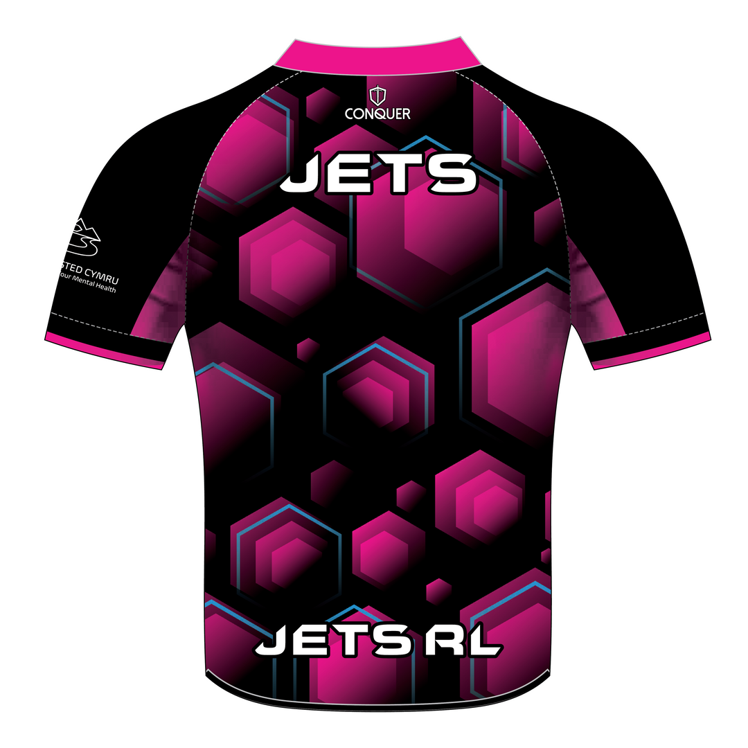 WWJ PRO Fit Training Rugby Shirt KIDS - Pink
