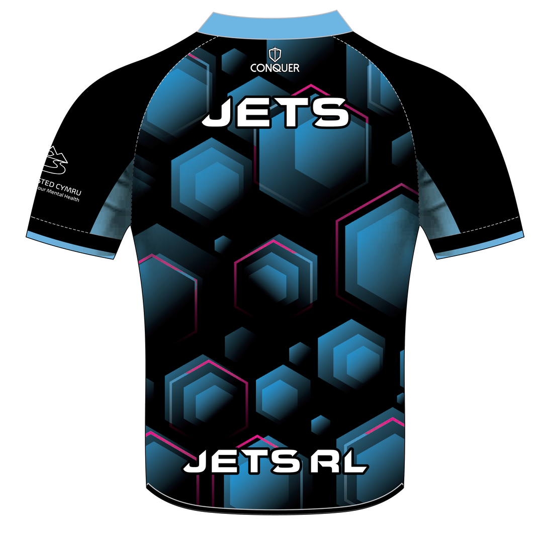 WWJ PRO Fit Training Rugby Shirt KIDS - Blue
