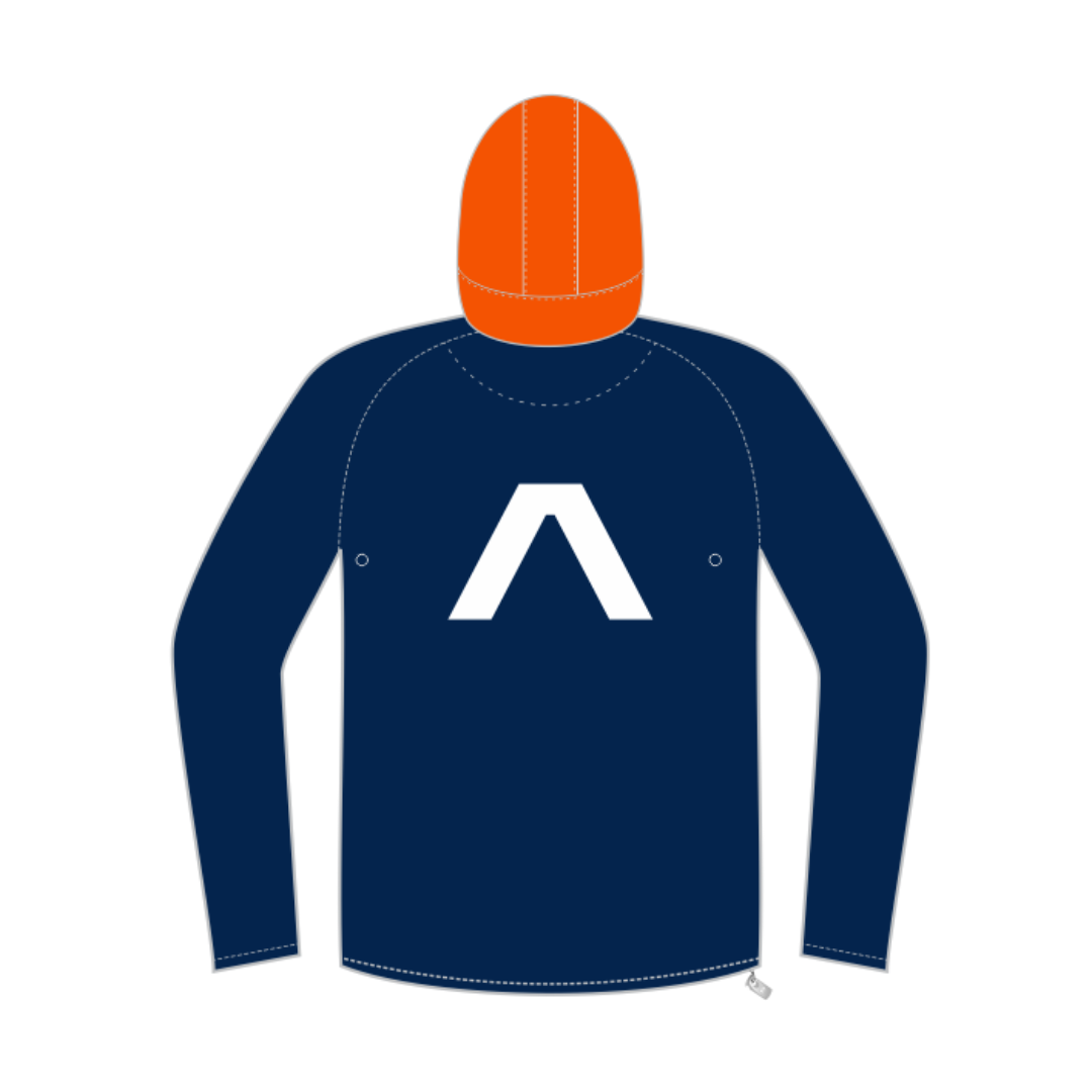 ATAC Blue 1/4 Zip Light Running Jacket