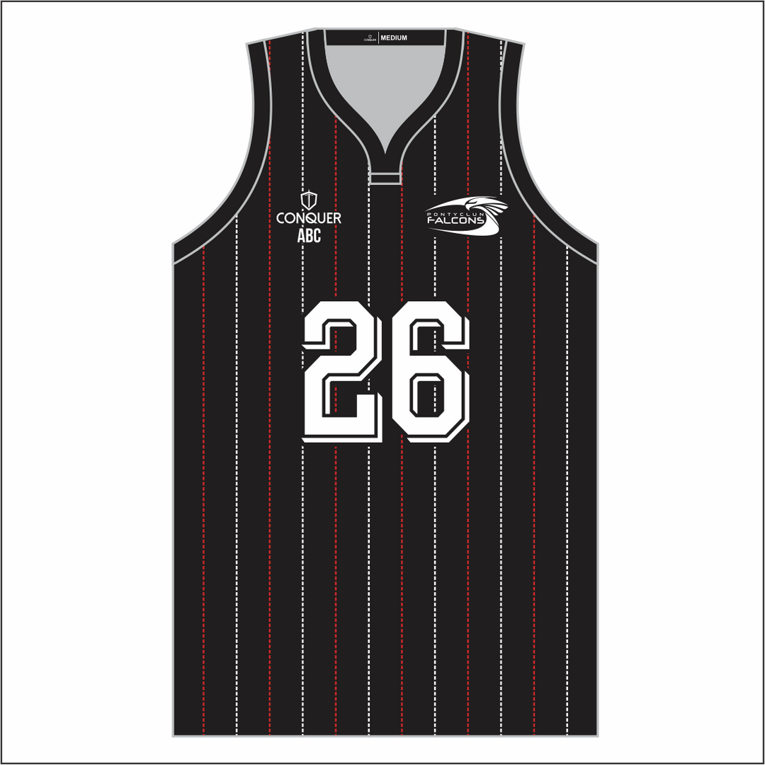 Pontyclun Falcons Sublimated Basketball Vest Kids