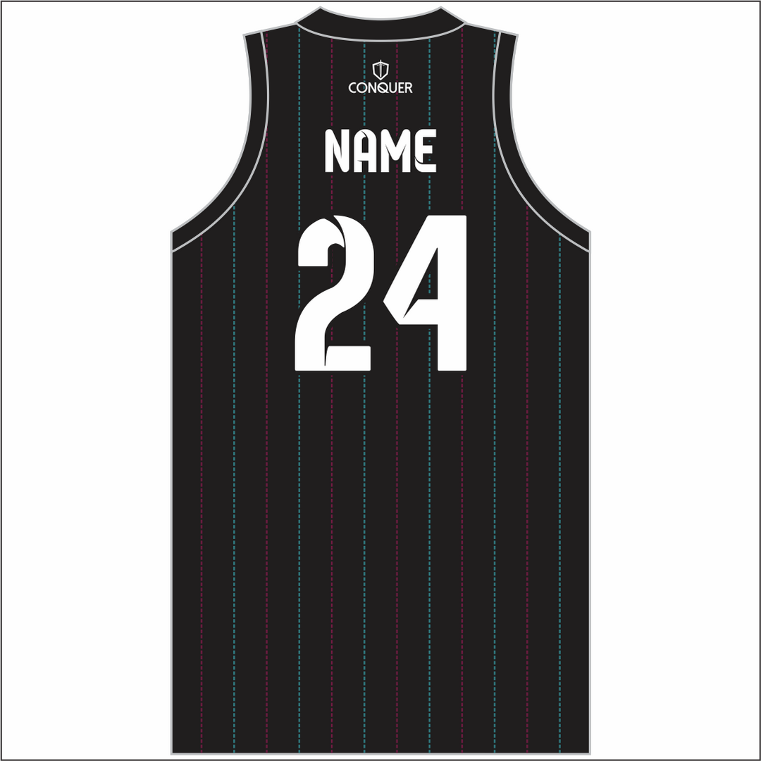 Wildboars RFC Sublimated Basketball Vest Striped Kids