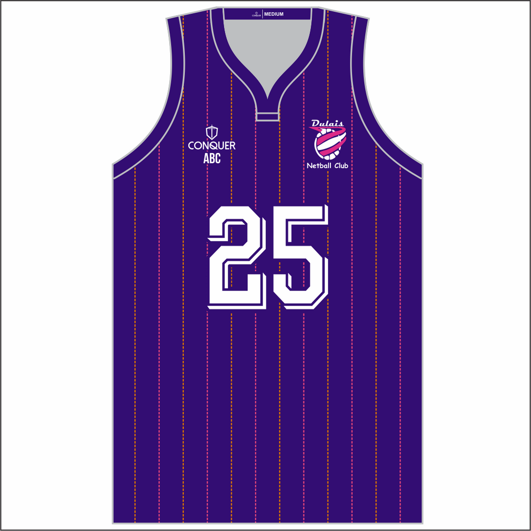 Dulais Netball Sublimated Basketball Vest