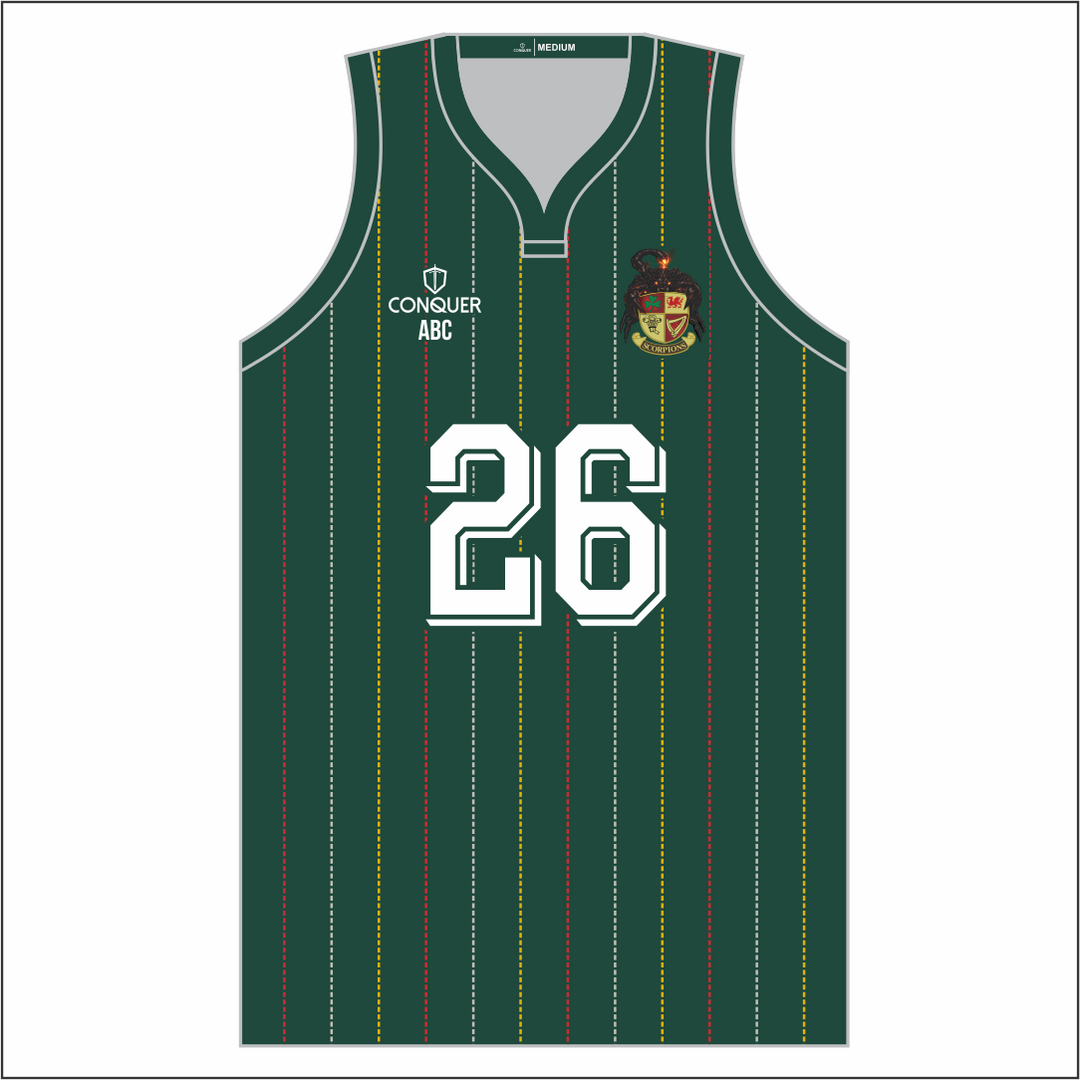Aberavon Scorpions Sublimated Basketball Vest