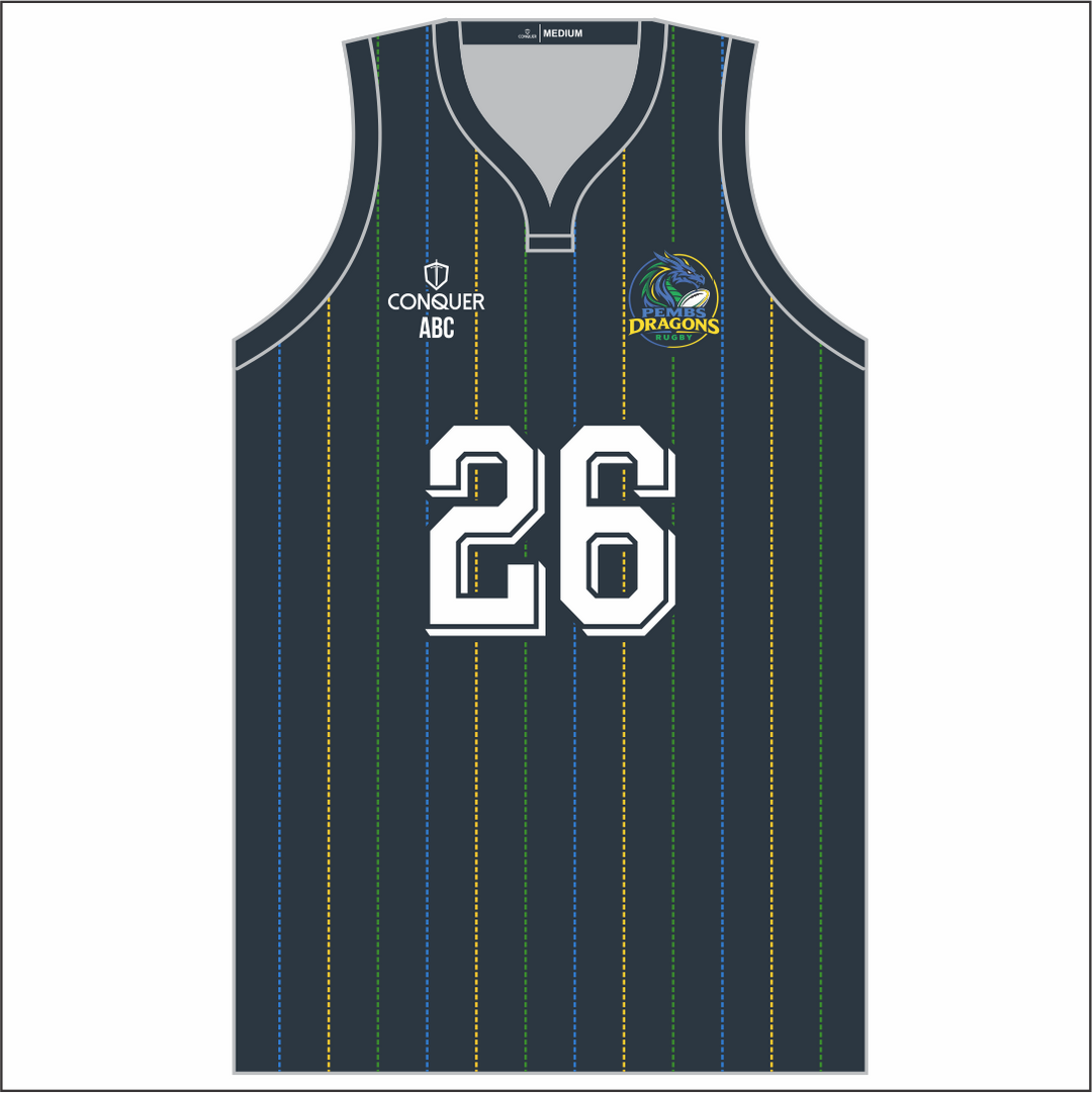Pembs Dragons Sublimated Basketball Vest Kids