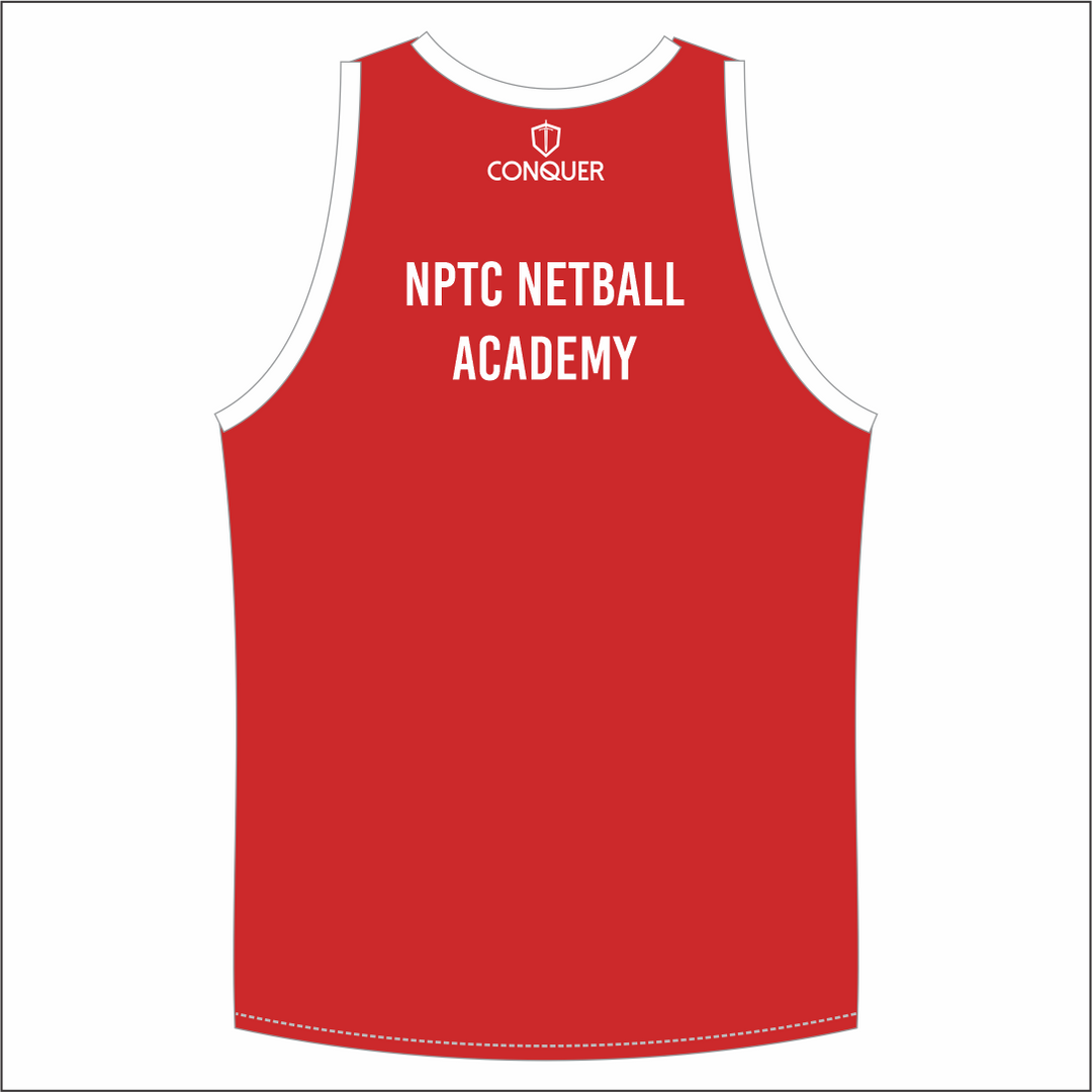 NPTC Netball Academy Sublimated Singlet