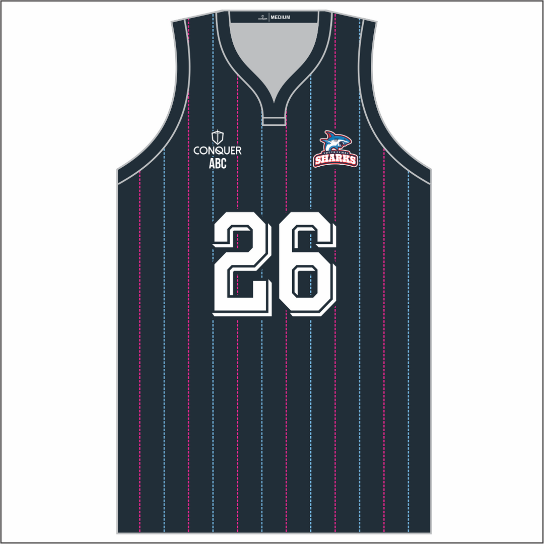 South Pembs Sharks Sublimated Basketball Vest Kids