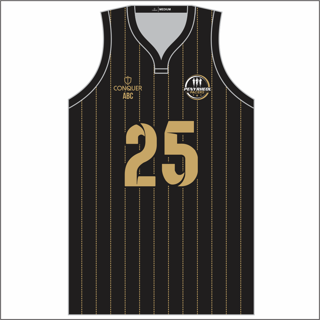 Penyrheol Pacers Sublimated Basketball Vest - Striped